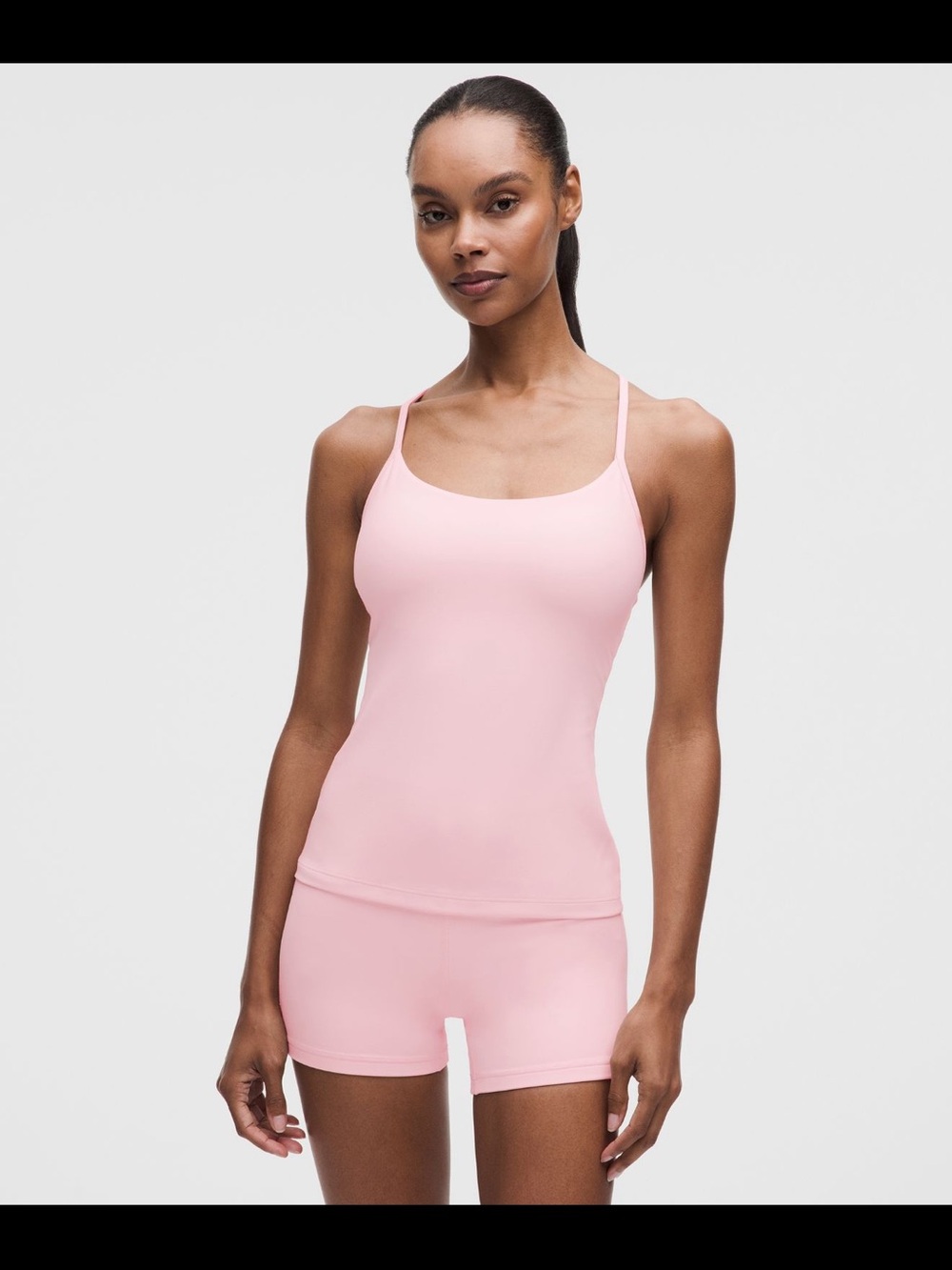 Lululemon flow y tank XS pink pearl / strawberry milkshake